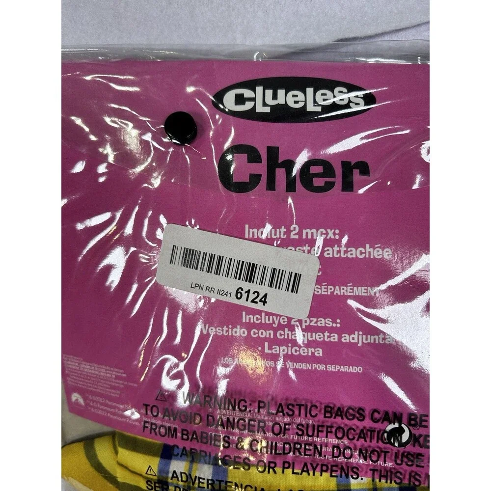 Girls Clueless Cher Costume Kids No Clue School Girl 1990s Film TV Hens Party